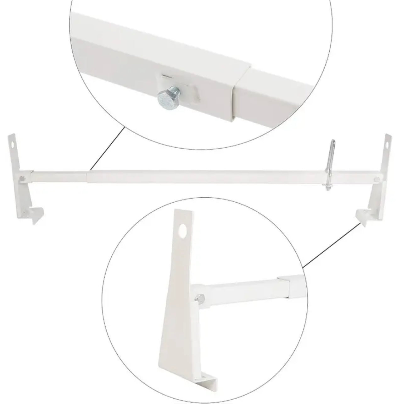 Portaequipajes de techo universal para escaleras, compatibles con Express 2003-2017 para GMC Savana, 1999-2014 Ford E-Series, con capacidad de 700 libras, ajustables, 2 barras para carga de madera, kayak, canoa y tubos
